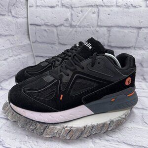 FitVille Men's Rebound Core Walking Shoes Suede BLACK Arch Support Size 11 EEW